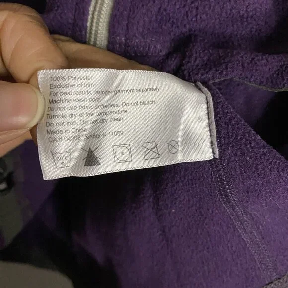 MEC Women's Purple Fleece Full Zip Performance Wear Jacket - Picture 6 of 9